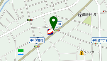 [EV]コスモ石油セルフステーション牛川の地図画像