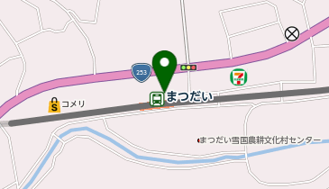 [EV]道の駅 まつだいふるさと会館の地図画像