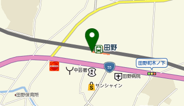 [EV]道の駅田野駅屋の地図画像