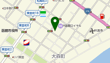 [EV]ホテル函館ロイヤル シーサイドの地図画像