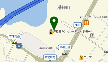 [EV]岸和田カンカンベイサイドモールの地図画像