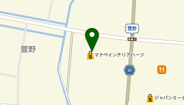 [EV]マナベインテリアハーツ群馬千代田店の地図画像