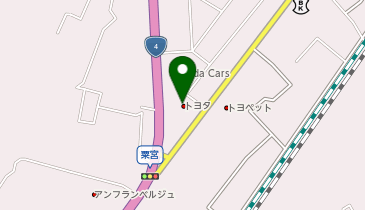 EV]栃木トヨタ 粟宮店」(小山市-普通充電-〒329-0201)の地図/アクセス 