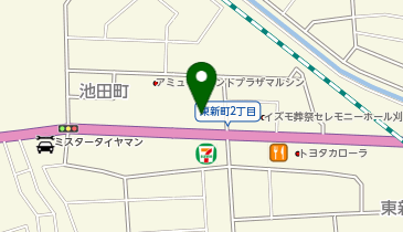 [EV]愛知トヨタEAST 刈谷池田店の地図画像