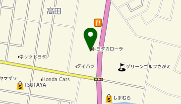 [EV]トヨタカローラ山形 寒河江店の地図画像