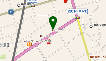 [EV]愛知トヨタWEST 瀬戸見付店の地図画像