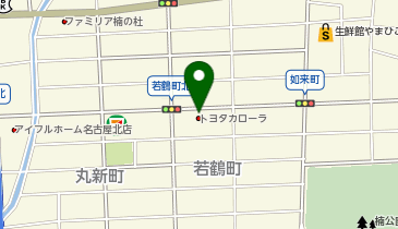 [EV]愛知トヨタWEST 楠インター店の地図画像