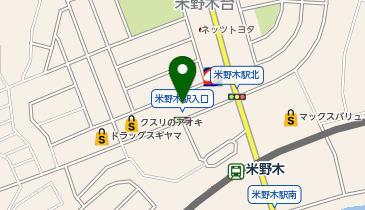 [EV]愛知トヨタWEST 米野木駅前店の地図画像