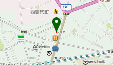 [EV]大阪トヨタNorth 吹田店の地図画像