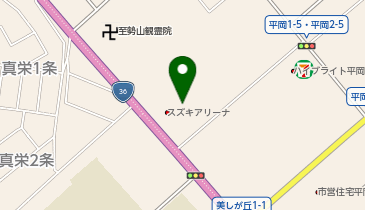 [EV]スズキ自販北海道 アリーナ札幌清田の地図画像