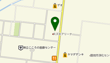 [EV]スズキ自販山形 アリーナ鶴岡宝田の地図画像