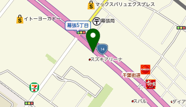[EV]スズキ自販千葉 アリーナ千葉ニュータウンの地図画像