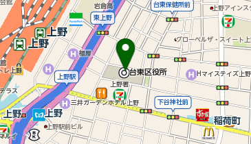 [EV]台東区役所 地下駐車場の地図画像