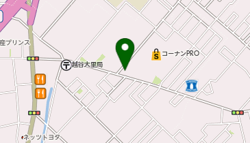 [EV]コーナン越谷大里店の地図画像