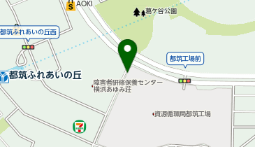 [EV]横浜市都筑工場(西側道路沿い)の地図画像
