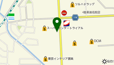 [EV]マルハン硬式野球部室内練習場の地図画像