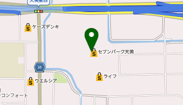 [EV]セブンパーク天美の地図画像