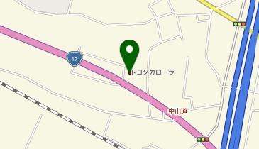 トヨタカローラ高崎新町バイパス店(1F)の地図画像