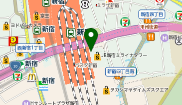 NEWoMan新宿(4F)の地図画像