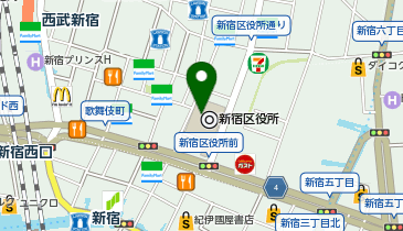 新宿区役所(2F)の地図画像