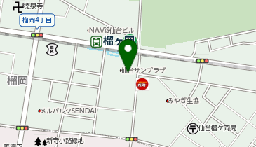 仙台サンプラザの地図画像