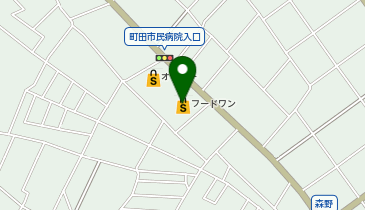 フードワン森野店の地図画像
