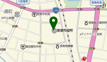 徳島市役所(1F)」(徳島市--〒770-0847)の地図/アクセス/地点情報
