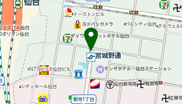 宮城野通駅(B1)の地図画像