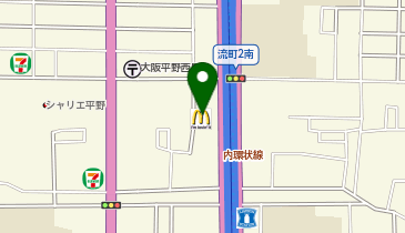 マクドナルド 内環喜連店(1F)の地図画像