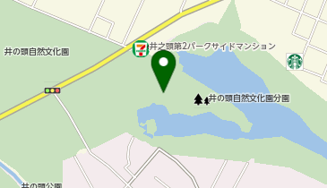 井の頭恩賜公園の地図画像
