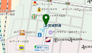 宮城野通駅(改札外)の地図画像