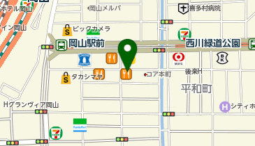 かに道楽 岡山店(1F)の地図画像