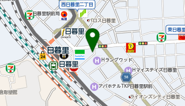 モスバーガー日暮里店(2F)の地図画像