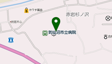 気仙沼市立病院の地図画像