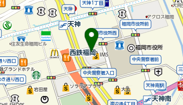福岡市役所(1F)の地図画像