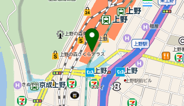 上野駅 1f 中央改札口を入って右手 台東区 110 0003 の地図 アクセス 地点情報 Navitime