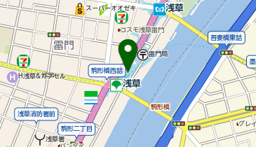 浅草むぎとろ本店の地図画像