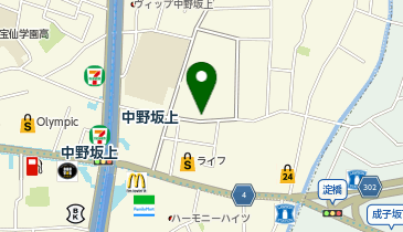 宅配ロッカーPUDO ザ・ハウス中野坂上の地図画像