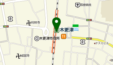 宅配ロッカーPUDO JR東日本 木更津駅(千葉鉄道)の地図画像