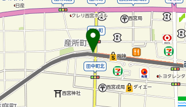 宅配ロッカーPUDO 阪神西宮西駐輪場の地図画像
