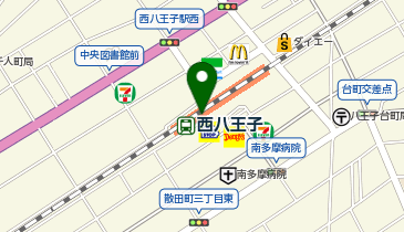 宅配ロッカーPUDO JR東日本 西八王子駅(アクセス)の地図画像