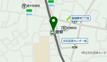 宅配ロッカーPUDO 阪急電鉄 曽根駅の地図画像