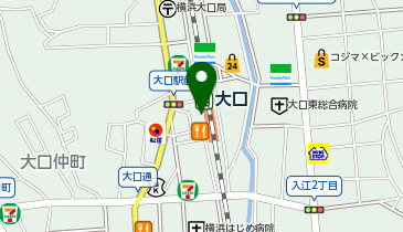 宅配ロッカーPUDO JR東日本 大口駅(アクセス)の地図画像