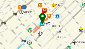 宅配ロッカーPUDO 東京メトロ東西線 行徳駅の地図画像