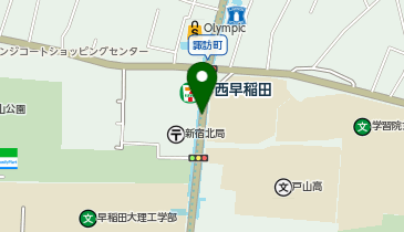 宅配ロッカーPUDO 東京メトロ副都心線 西早稲田駅の地図画像