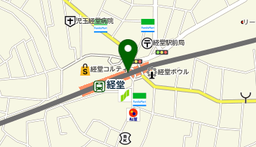 宅配ロッカーPUDO 小田急電鉄 経堂駅の地図画像