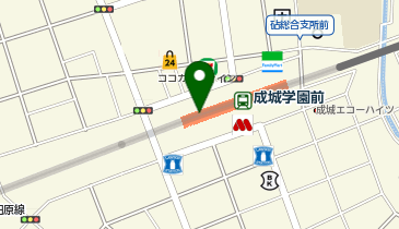 宅配ロッカーPUDO 小田急電鉄 成城学園前駅の地図画像