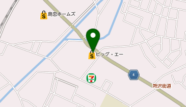 宅配ロッカーPUDO Big-A 東村山青葉店の地図画像