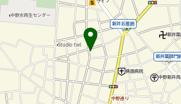 宅配ロッカーPUDO レオパレス21 ソレイユNAKANOの地図画像