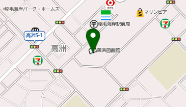 宅配ロッカーPUDO 高洲コミュニティセンターの地図画像